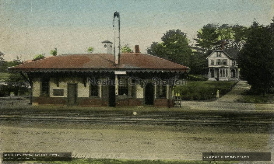 Postcard: Railroad Station, Sandown, N.H.
